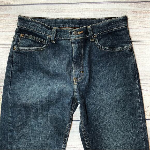 WRANGLER RUGGED WORKWEAR DARK STRAIGHT JEANS 16 BLUE - Picture 1 of 7
